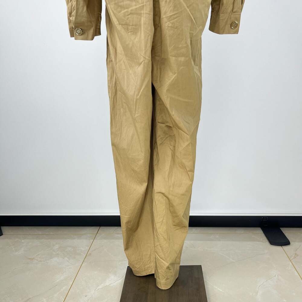 $280 NWOT Farm Rio Cotton Blend Brown Raglan Sleeve Jumpsuit Size S - Picture 8 of 12
